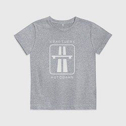 Футболка хлопковая детская Kraftwerk - Autobahn, цвет: меланж