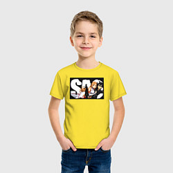 Футболка хлопковая детская Кадзуто Киригая Игрок-одиночка, цвет: желтый — фото 2