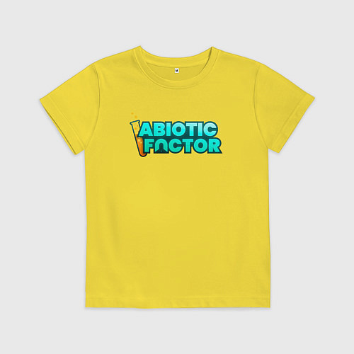 Детская футболка Abiotic Factor / Желтый – фото 1