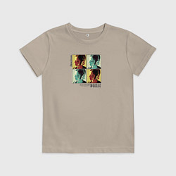 Футболка хлопковая детская Danielle bias, цвет: миндальный