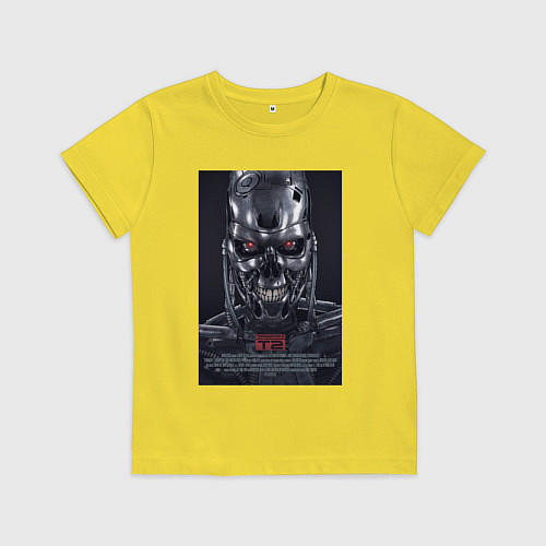 Детская футболка Терминатор - Т 800 / Желтый – фото 1
