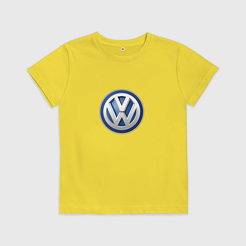 Детская футболка Volvo logo / Желтый – фото 1