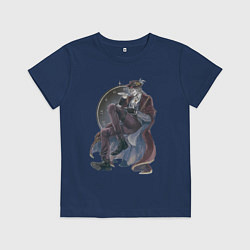 Футболка хлопковая детская Повесть о конце света Джек потрошитель, цвет: тёмно-синий