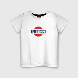 Футболка хлопковая детская Nissan avto brend, цвет: белый
