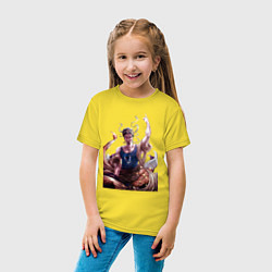 Футболка хлопковая детская Повесть о конце света Будда, цвет: желтый — фото 2