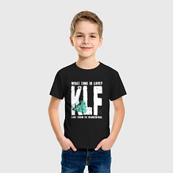 Футболка хлопковая детская Klf - What time is love, цвет: черный — фото 2