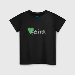 Футболка хлопковая детская Depeche Mode - Exciter logos, цвет: черный