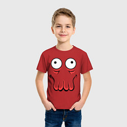 Футболка хлопковая детская John Zoidberg Face, цвет: красный — фото 2