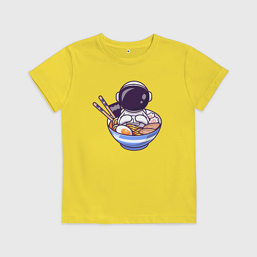 Детская футболка Ramen spaceman / Желтый – фото 1