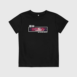 Футболка хлопковая детская Eyes Yinlin - Wuthering Waves, цвет: черный