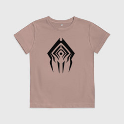 Футболка хлопковая детская Warframe Stalker, цвет: пыльно-розовый
