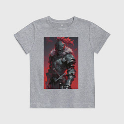 Футболка хлопковая детская Убийца гоблинов воин, цвет: меланж