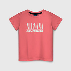 Футболка хлопковая детская Nevermind Nirvana, цвет: коралловый