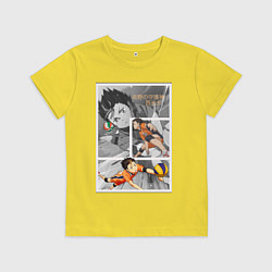 Футболка хлопковая детская Нишиноя: Волейбол - Haikyuu, цвет: желтый