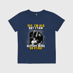 Футболка хлопковая детская Depeche Mode - On stage, цвет: тёмно-синий