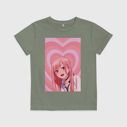 Детская футболка Марин Китагава: Сердца / Авокадо – фото 1