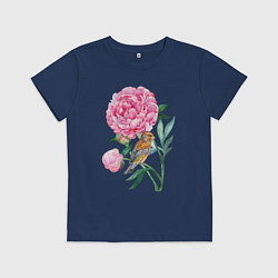 Детская футболка Ветка пионов