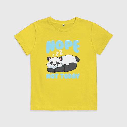 Детская футболка Неа не сегодня / Желтый – фото 1