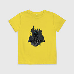 Футболка хлопковая детская Арт Вервольф, цвет: желтый