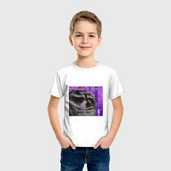 Футболка хлопковая детская Не понимаю, цвет: белый — фото 2