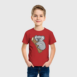Футболка хлопковая детская Koala, цвет: красный — фото 2