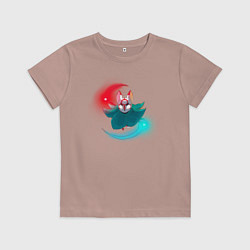 Футболка хлопковая детская Path of the teal lotus Бо, цвет: пыльно-розовый