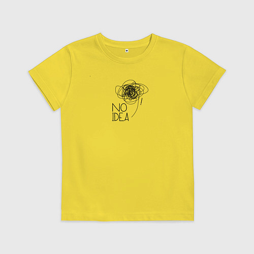 Детская футболка No idea / Желтый – фото 1
