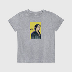 Футболка хлопковая детская JK Butter, цвет: меланж