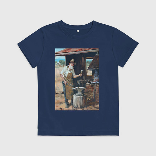 Детская футболка Металлург / Тёмно-синий – фото 1