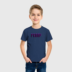 Футболка хлопковая детская BTS Proof, цвет: тёмно-синий — фото 2