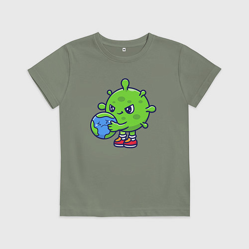 Детская футболка Вирус и планета / Авокадо – фото 1