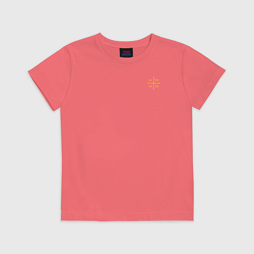 Детская футболка За веру царя и святую триединую Русь - Малая НИКА / Коралловый – фото 1