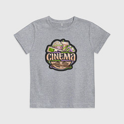 Футболка хлопковая детская Кино, цвет: меланж