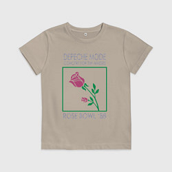 Футболка хлопковая детская Depeche Mode - Rose Bowl 88, цвет: миндальный