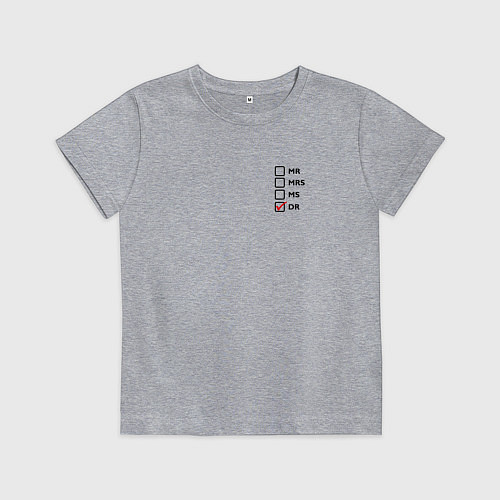 Детская футболка I am a Doctor / Меланж – фото 1