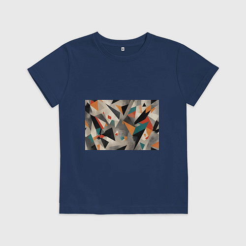 Детская футболка Отголоски конструктивизма / Тёмно-синий – фото 1