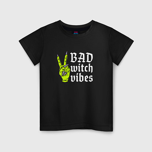 Детская футболка Bad witch vibes / Черный – фото 1