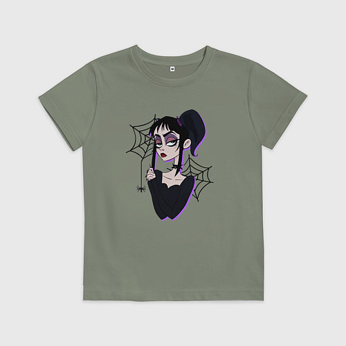 Детская футболка Лидия - Битлджус / Авокадо – фото 1