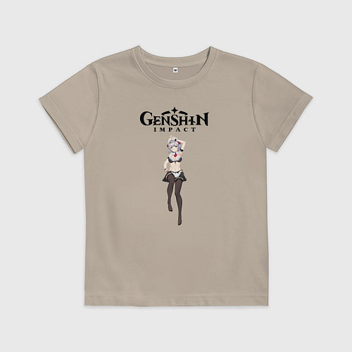 Детская футболка Noelle genshin impact love / Миндальный – фото 1