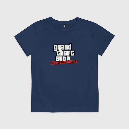 Детская футболка ГТА либерти сити / Тёмно-синий – фото 1