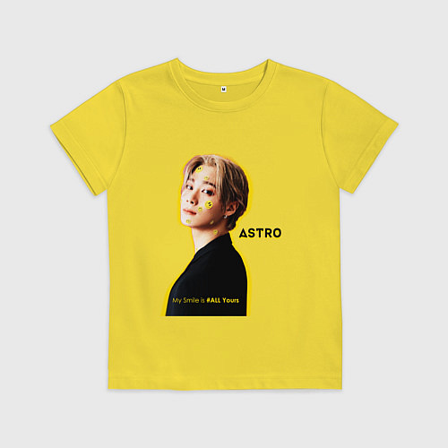 Детская футболка Улыбка astro / Желтый – фото 1