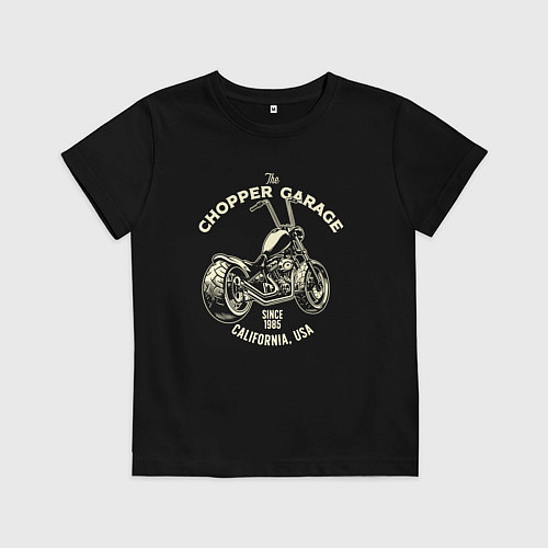 Детская футболка Chopper garage / Черный – фото 1