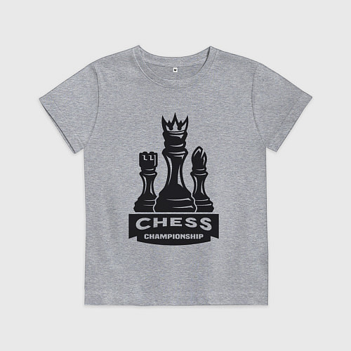 Детская футболка Chess championship / Меланж – фото 1