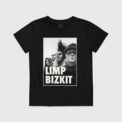 Футболка хлопковая детская Limp Bizkit all, цвет: черный