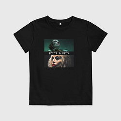 Футболка хлопковая детская Joker - Folie a Deux, цвет: черный