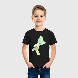 Футболка хлопковая детская Got7 лайтстик, цвет: черный — фото 2