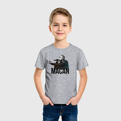 Футболка хлопковая детская Macan - Rap, цвет: меланж — фото 2