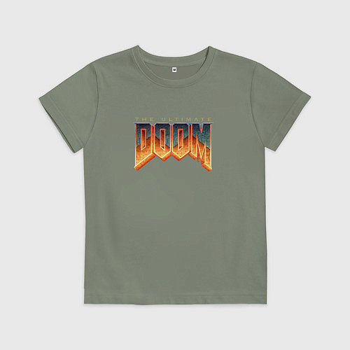 Детская футболка Дум лого / Авокадо – фото 1