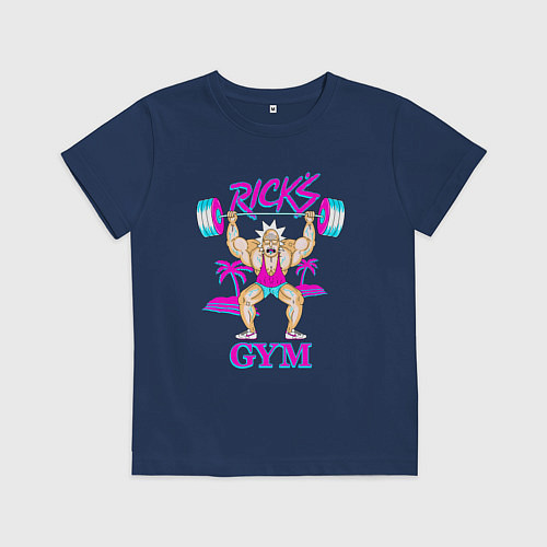 Детская футболка Ricks GYM / Тёмно-синий – фото 1