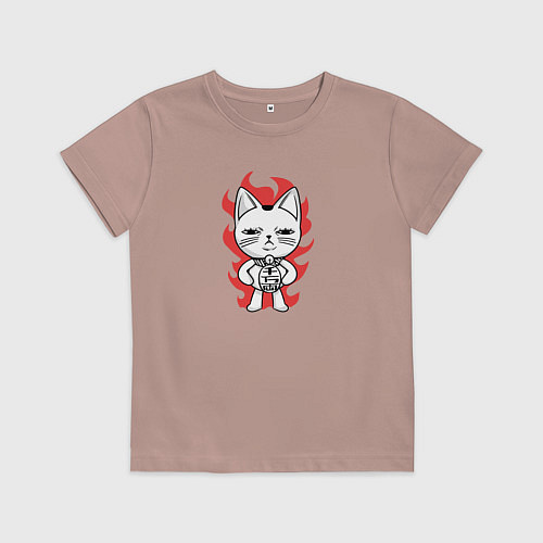 Детская футболка Турбо бабка / Пыльно-розовый – фото 1